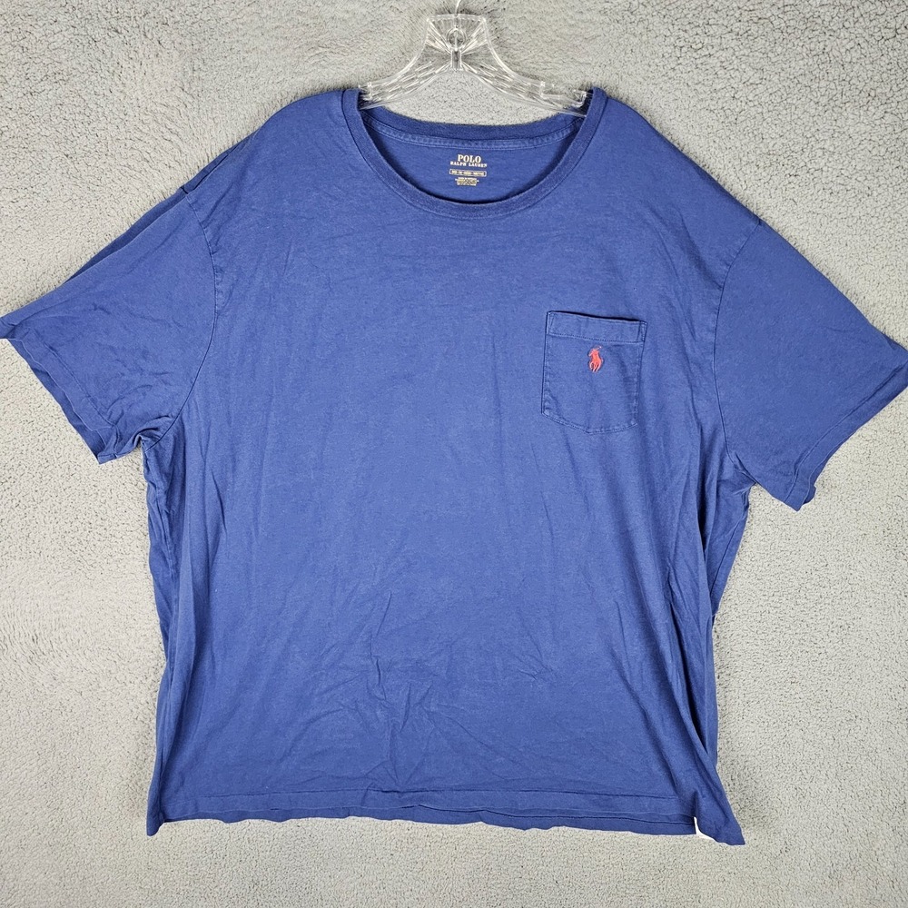 Polo Ralph Lauren Pocket T-Shirt Mens Big 3XB Relaxed Logo Short Sleeve Pullover